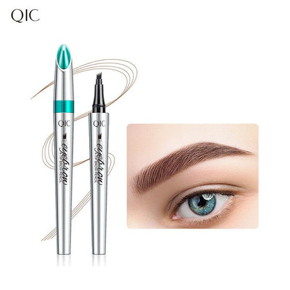 Angled Design Liquid Eyebrow Pencil, Waterproof Long Lasting Brow Makeup Pen for Thick and Sparse Brows