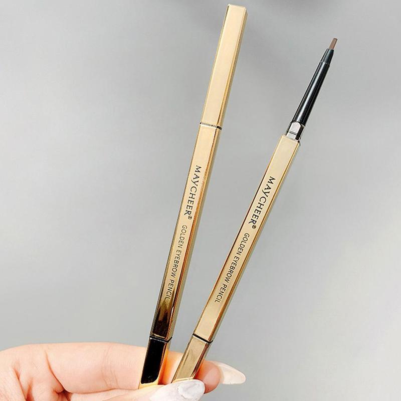 Double-ended Eyebrow Pencil, 1 Count Waterproof Long Lasting Eyebrow Pencil, Brow Styling Brush, Brow Shading & Filling Pencil, Brow Brush Makeup Tool, Eye Brow Makeup Products