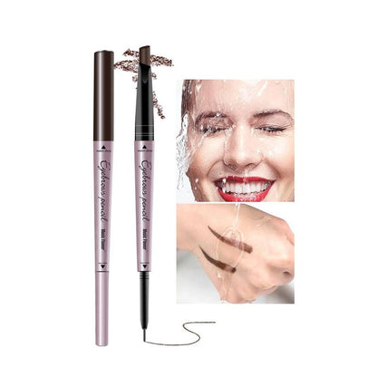 Double-ended Eyebrow Pencil & Clear Eyebrow Gel with Brush, 1 Set Long Lasting Eyebrow Makeup Tool for Daily Use