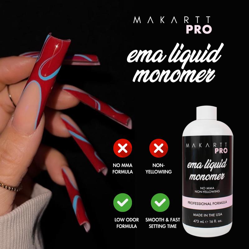 Low Odor EMA Liquid Monomer for Professional Nail Techs and Beginner Nail Techs