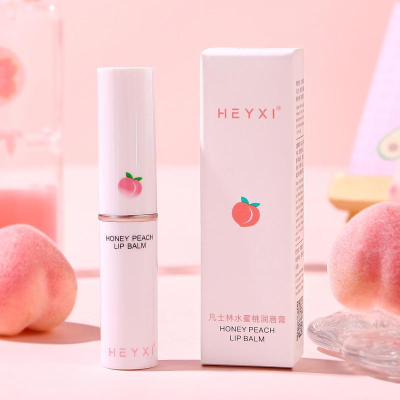 Hydrating Peach Lip Balm, Moisturizing Long-lasting Lip Stick, Temperature Color Changing Lip Balm, Lip Care Moisture Product for Women