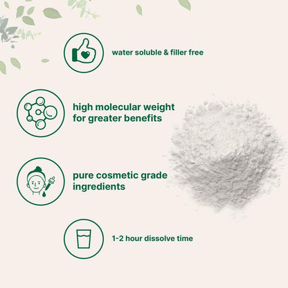 Micro Ingredients Hyaluronic Acid Powder, DIY Facial Serum, Skin Hydration Care Formula