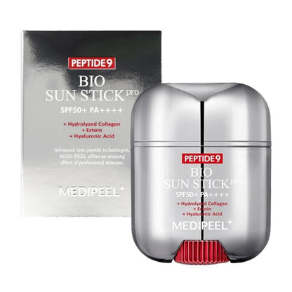 medipeel Bio Sun Stick Pro Sun Screen Unisex Sun Stick, Peptide 9 Bio Sun Stick SPF50+, Portable Strong UV Protection Sunscreen Stick Facial Skincare Lightweight Compact Daily Sensitive