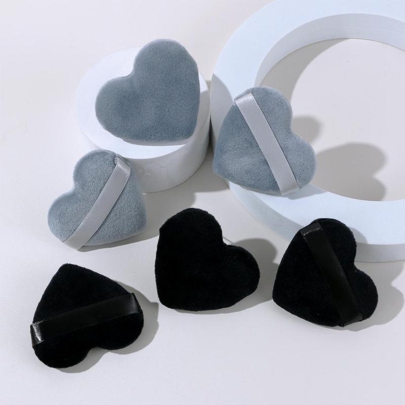 Heart Shaped Mini Makeup Puffs, 6pcs Soft Makeup Sponge Puffs, Professional Makeup Tools For Face