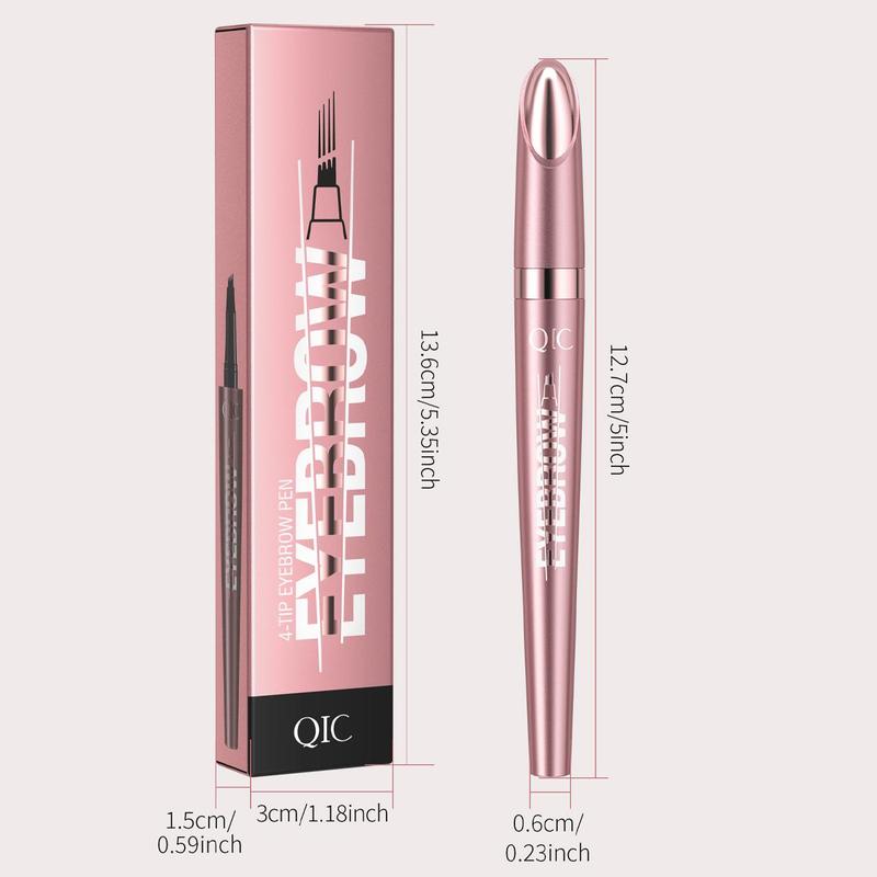 Waterproof Eyebrow Pencil, Long Lasting Eyebrow Liquid Pencil, Brow Styling Brush, Sweat Proof High Pigmented Brow Shading and Filling Pencil, Makeup Tool Easy To Apply