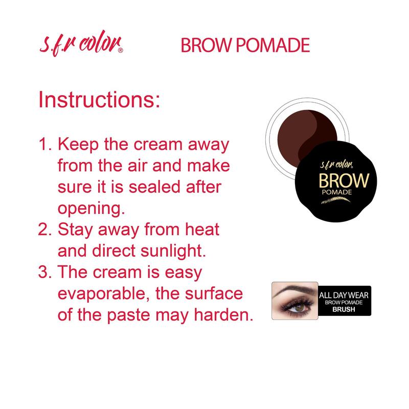 2 Color Eyebrow Cream, Natural Eyebrow Pomade, Smudge Proof Eye Brow Cream, Long Lasting Eye Brow Styling Product