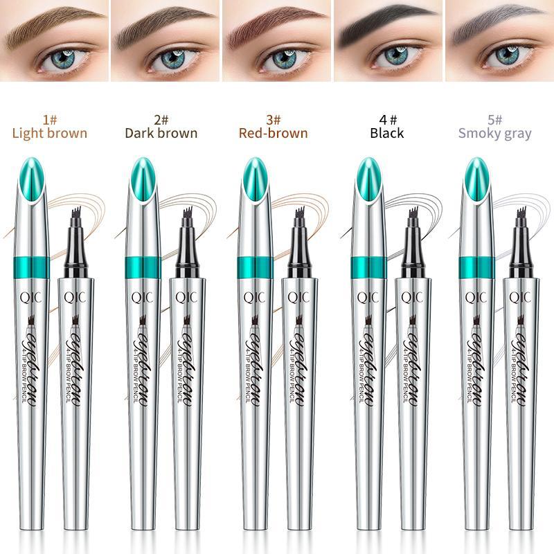 4-claw Eyebrow Pencil, 1 Count Waterproof Long Lasting Eyebrow Pencil, Multi-use Brow Styling Brush, Eye Brow Makeup Tool, Makeup Accessories