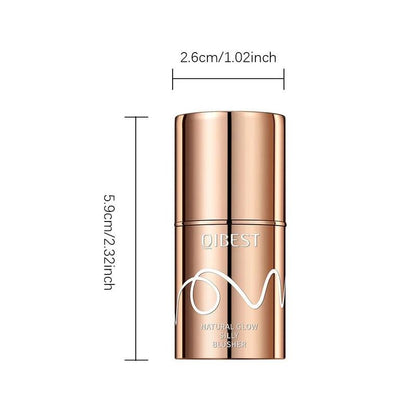 Long Lasting Blush Stick, Natural Look Blush for Daily Makeup, Lightweight Blush for All Skins, Soft Color Shadow, Suitable for All Occasions