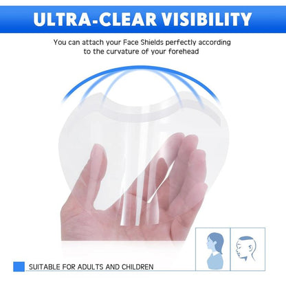 Eyelash Protection Shower Visors, 30pcs/set Transparent Face Shower Head, Salon Eyelash Protection Tool