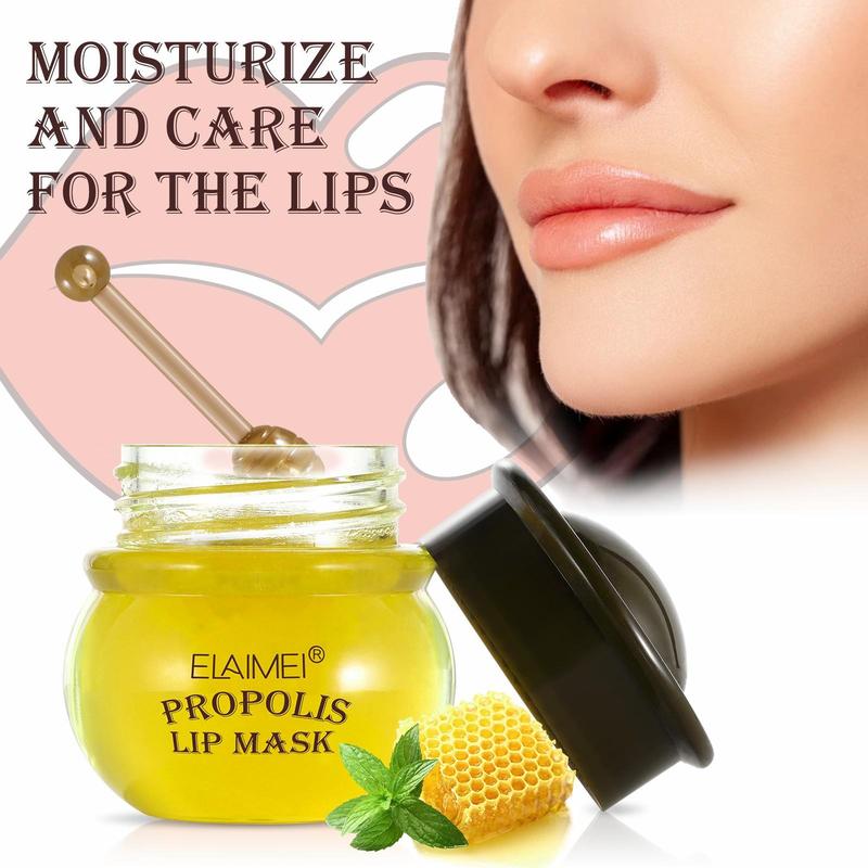 Honey Jar Moisturizing Lip Mask, 1 Box Hydrating Sleeping?Lip Mask, Lip Care Mask, Lip Care Products