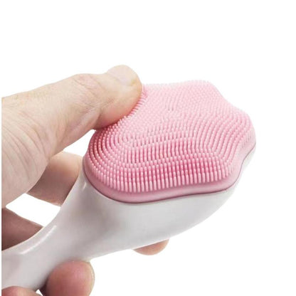 Long Handle Cat Claw Shaped Facial Cleansing Brush, Silicone Face Scrubber, Deep Cleansing Pores And Dirt Facial Brush