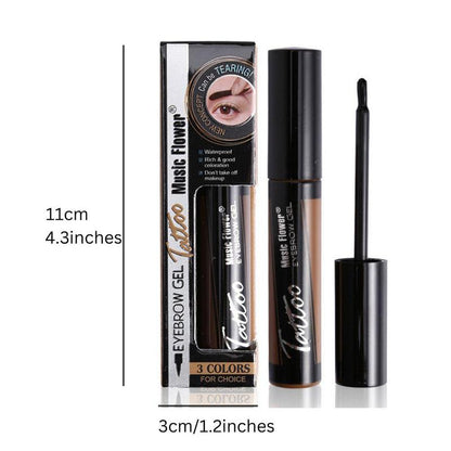 Eyebrow Dyeing Gel Kit, 2pcs/set Two Tone Waterproof Long Lasting Eyebrow Coloring Tool for Women