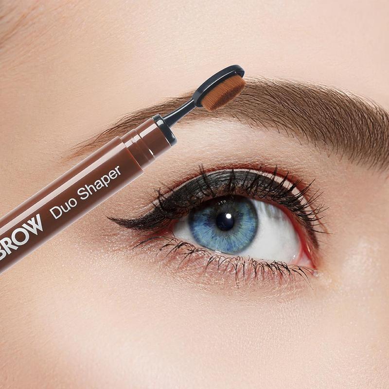 Double-ended Eyebrow Pencil, Waterproof Long Lasting Eyebrow Pencil, Brow Styling Brush, Brow Brush Makeup Tool, Eye Makeup Products