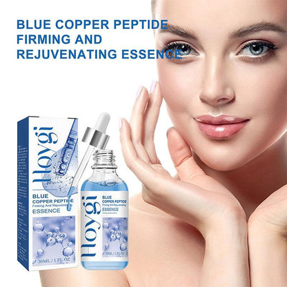 Blue Copper Peptide Firming Essence (1 Box), Moisturizing & Nourishing Serum, Skin Care Product for Women & Men