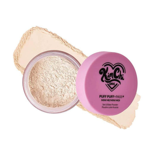 KimChi Chic Beauty Puff Puff Pass Mini Setting Powder - A Lightweight Powder Makeup in shades Translucent, Banana, and more - The Viral Cosmetic Powder