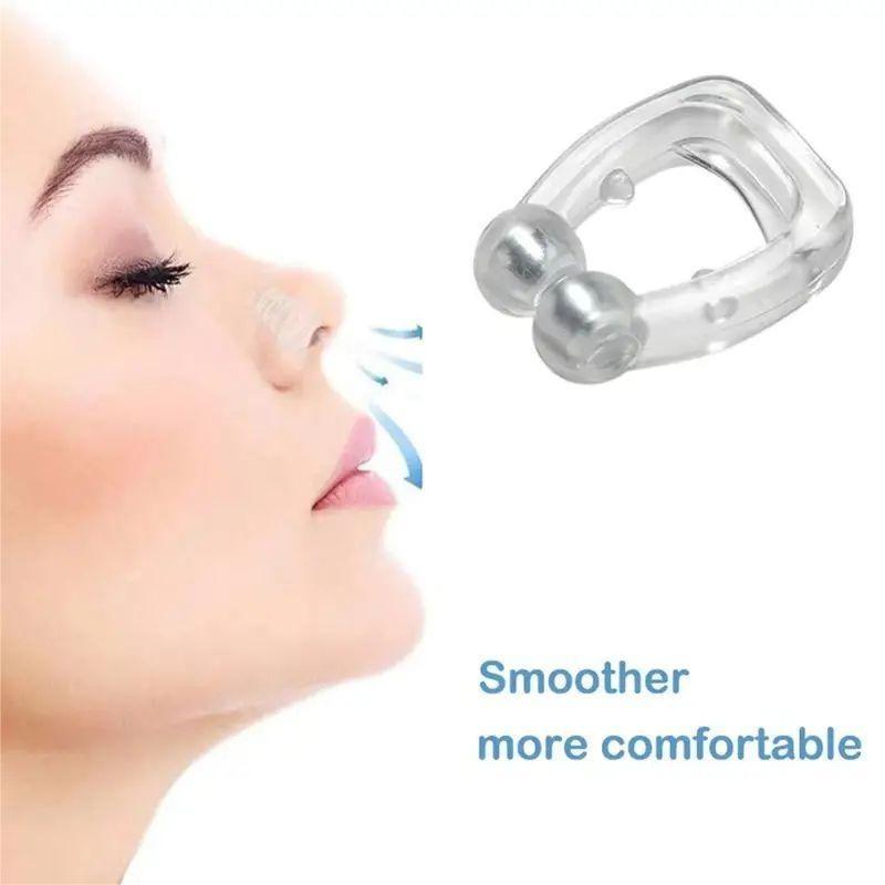 Anti Snoring Nose Clip, 1 Count Silicone Magnetic Anti Snoring Device, Nasal Treatment for Women and Men