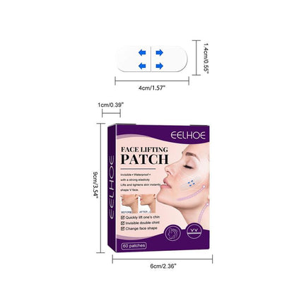 Moisturizing Face Lifting Patches, 60pcs/set Waterproof And Breathable Skin Care Patches, Portable Skin Care Tools