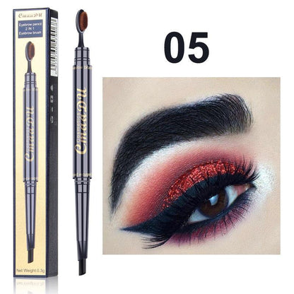 Cosmetic Supplies, 1 Count 2 in 1 Eyebrow Pencil & Eyebrow Brush, Durable Eyebrow Makeup Tool for Women