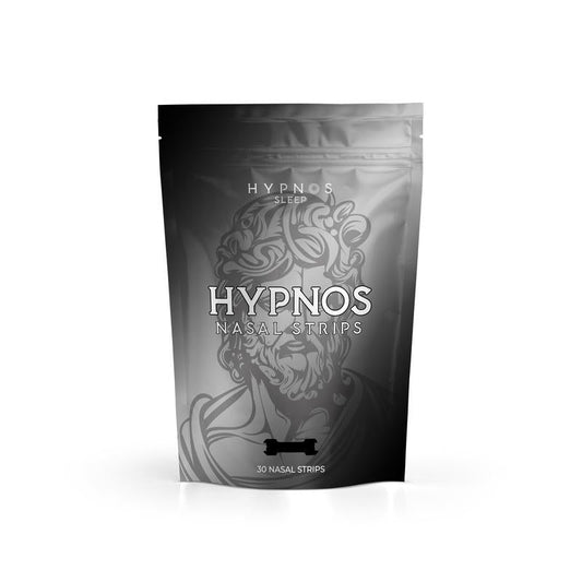 Hypnos Black Nasal Strip - Hypnos Sleep | For Nasal Breathing & Better Sleep | Long Lasting | 30 Pack | Money Back Guarantee