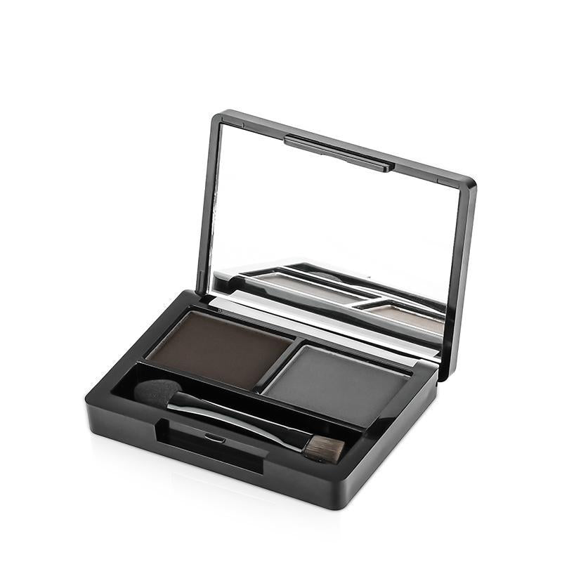 Long Lasting 2-color Eyebrow Powder Palette, 1 Count Makeup Products for Women and Men