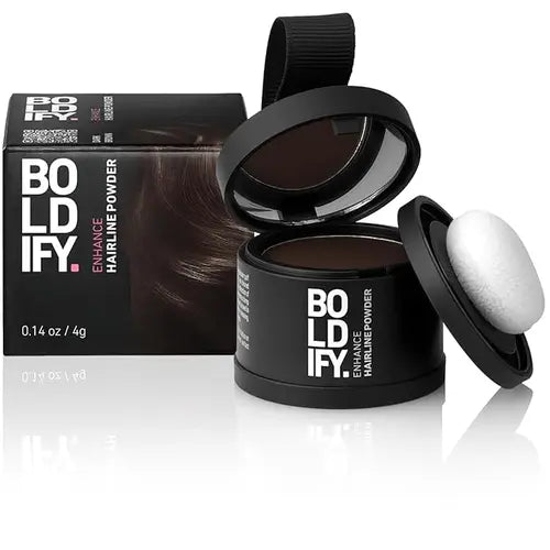 BOLDIFY Hairline Powder Instantly Conceals Hair Loss, Root Touch Up Hair Powder, Hair Toppers for Women & Men, Hair Fibers for Thinning Hair, Root Cover Up, Stain-Proof 48 Hour Formula (White)