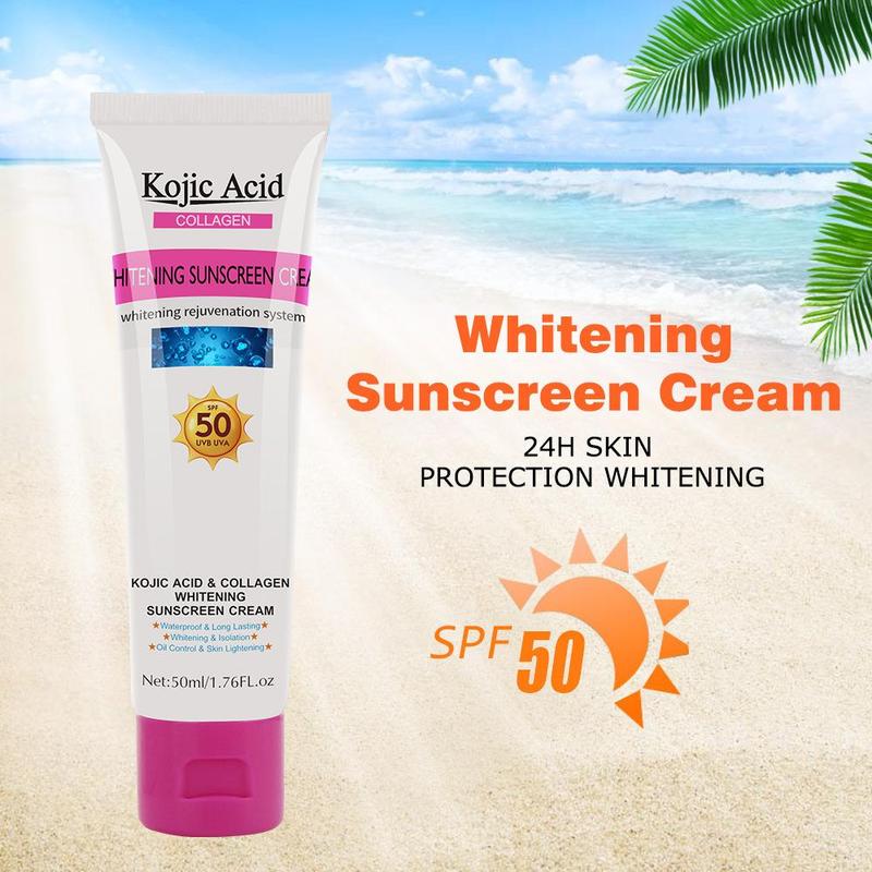 50ml SPF50 Sunscreen Lotion, Moisturizing Sunscreen Cream, Facial Sun Care Product for Women & Men