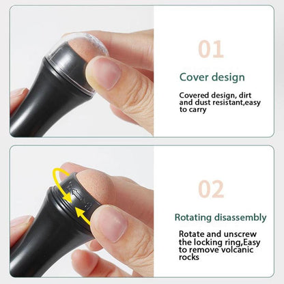 Oil Absorbing Volcanic Rolling Ball Stick (1 Piece), Portable Oil Control Face Roller Stick, Makeup Accessories