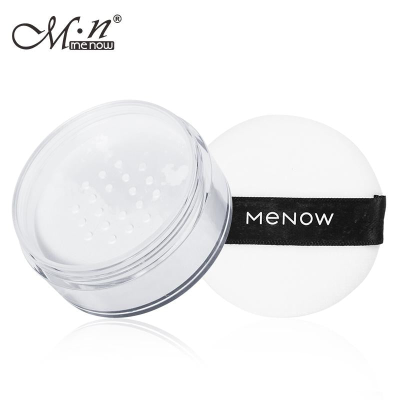 Menow High Definition Powder, Loose Powder, Lightweight, Long-Lasting, Creates Soft Focus Effect, Masks Fine Lines & Imperfections, 0.28 Oz, Sheer