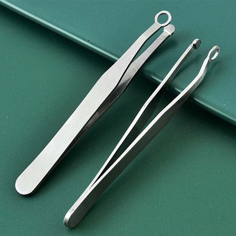 Nose Hair Trimming Tweezers (1 Piece), Stainless Steel Round Head Nose Hair Remover Tool, Safety Protection For Nose