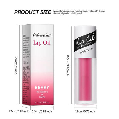 Fruit Flavour Moisturizing Lip Oil, 1 Count Long Lasting Nourishing Lip Balm, Lip Care Product For Women & Girls