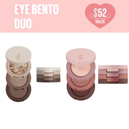 KAJA Eye Bento Duo | Stacked Eyeshadow Trio Bundle