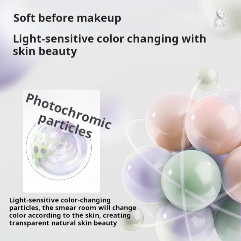 Color Changing Makeup Primer, 1 Count Long Lasting Makeup Base, Moisturizing Makeup Primer, Cosmetic Product for Women & Girls