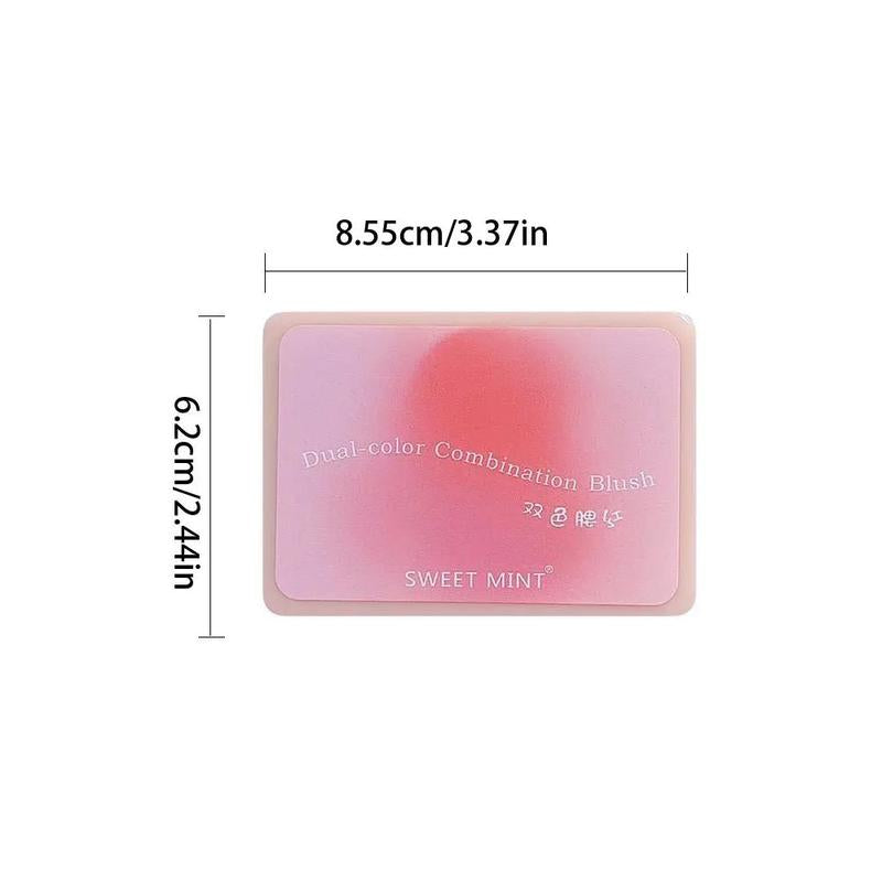 Long Lasting Two Colors Blush, Natural Blush For Daily Makeup, Lightweight Soft Color Shadow Blush