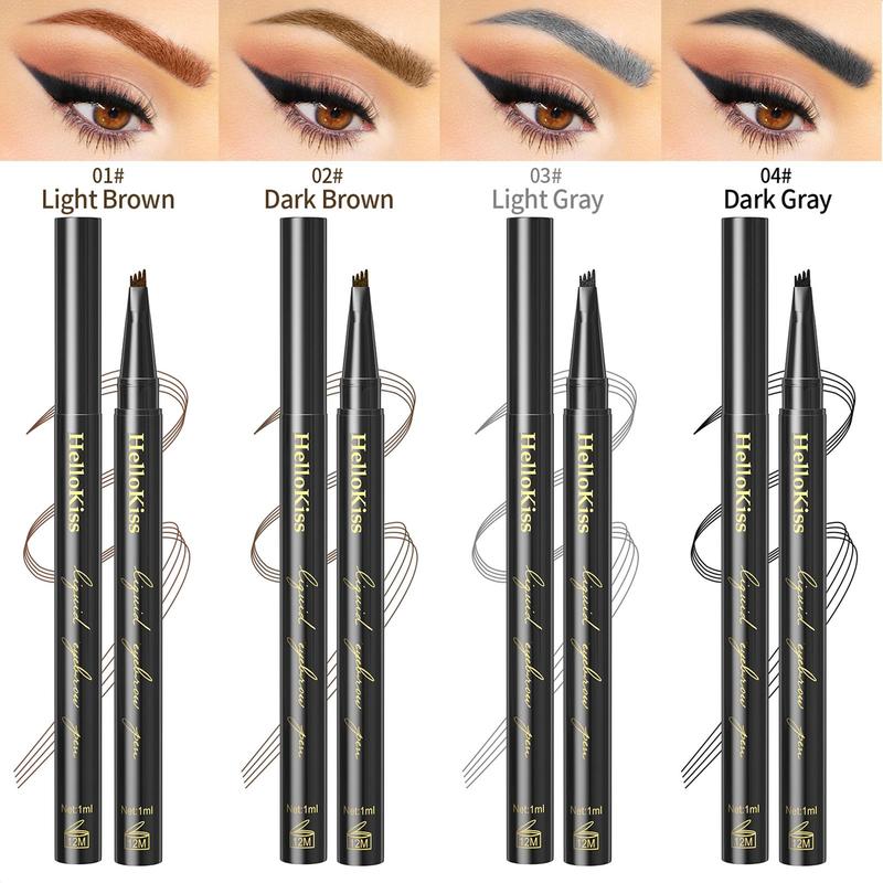 Liquid Eyebrow Pencil, Waterproof Long Lasting Brow Styling Pen, Brow Shading & Filling Pencil, Brow Brush Makeup Tool, Eye Brow Makeup Products