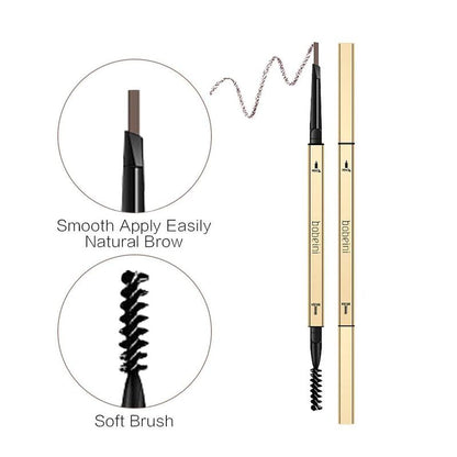 Double-ended Eyebrow Pencil With Eyebrow Brush (1 Piece), Long-lasting Eyebrow Pencil, Women's Daily Makeup Equipment