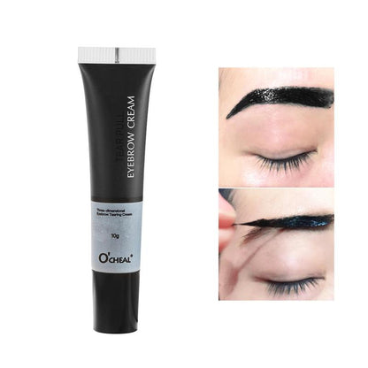 Long Lasting Semi-permanent Eyebrow Gel, 4pcs/set Film Forming Dye Eyebrow Cream, Eyebrow Makeup Product for Women & Girls