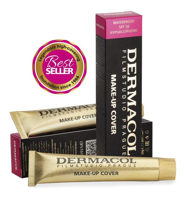 DERMACOL - Full Coverage Foundation, Liquid Makeup Matte Foundation with SPF 30, Waterproof Foundation for Oily Skin, Acne, & Under Eye Bags, Long-Lasting Makeup Products, 30g Concealer Color Flawless Cosmetic Smooth Lightening Compact Aluminum