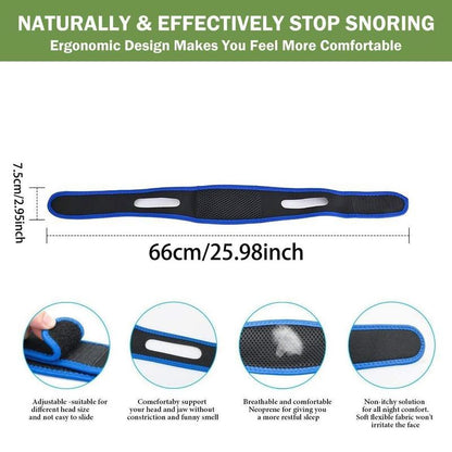 Adjustable Anti Snoring Strap Gift, 1 Count Comfort Snoring Stopping for Better Sleep