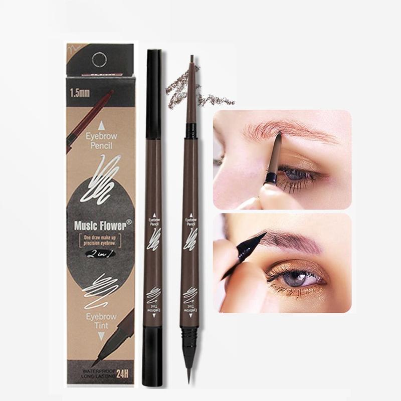 Eyebrow Makeup Set,?3 Counts/set?Clear Eyebrow Gel & Brow Brush & Double Head Eyebrow Pencil, Long Lasting Eyebrow Wax & Eyebrow Brush with Eye Brow Tint