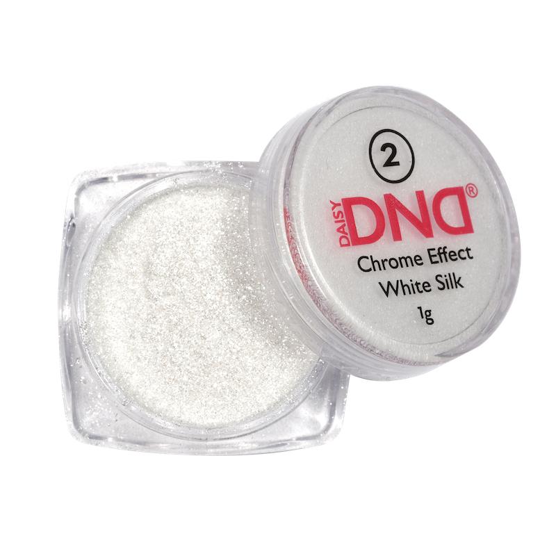 DND Chrome Effect White Silk Powder #2