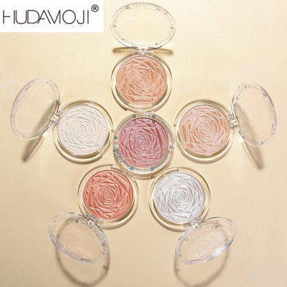 Long-lasting Glitter Highlighter Makeup Palette, Highlighter Palette Bronzer Palette, Pearlescent Highlighter Makeup Palette