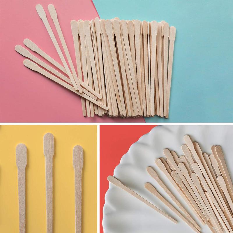 100pcs Disposable Waxing Stick, Wooden Facial Mask Smearing Stick, Eyebrow Wax Applicator Stick, Eyebrow Waxing Tool, Facial?Skincare?Tool For Daily Use