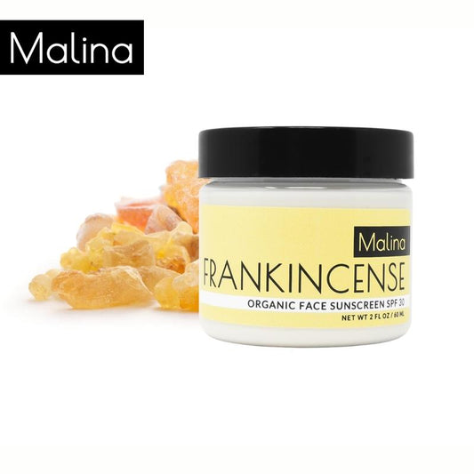 Malina Organic Frankincense Facial Sunscreen Natural SPF 30