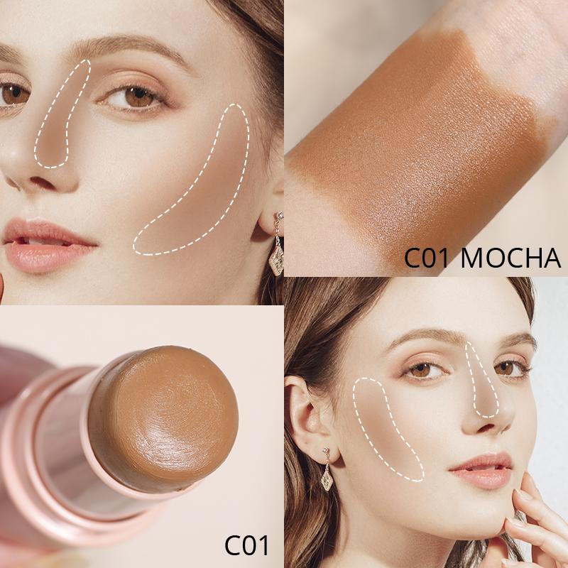 Long Lasting Makeup Contour Stick, Multi-functional Facial Contouring Stick for Cheek Nose Forehead Chin & Neck, Natural Look Bronzer for Daily Makeup, Cosmetic Beauty Products