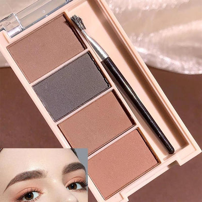 4 Color Eyebrow Powder, Waterproof Long Lasting Eyebrow Powder, Smudge Proof Eye Brow Powder For Women