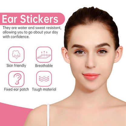 Clear Invisible Reusable Harmless?Ear Patches, 30pcs Ultra-thin Long Lasting Soft Silicone Ear Support Patches, Comfort Skincare Tools