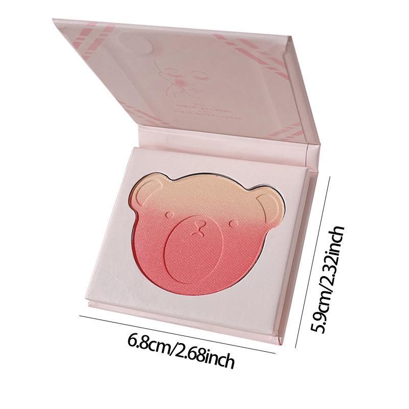 Bear Shaped Blush Palette, 1 Count Long Lasting Matte Powder Blush, Lightweight Natural Look Blush, Facial Makeup Tools for Daily Use