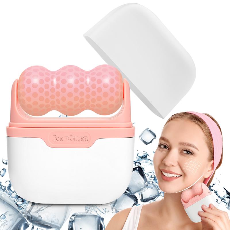 Mother's Day gift,Ice Roller 2-in-1 for Face and Eyes,Facial Massager Roller for Puffiness,Wrinkle Reduction,Migraine Relief and Minor Injuries,Cold Therapy Facial Skincare Tool Ice Roller Comfort