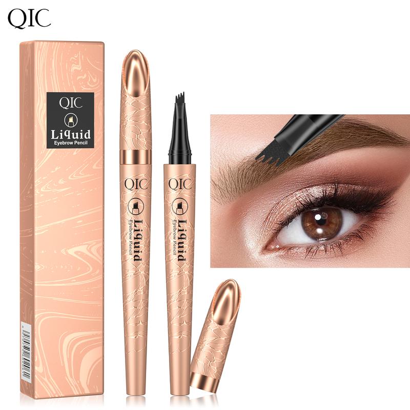 QIC Instant Lift Eyebrow Pencil, Waterproof Brow Pencil, Four-claw Liquid Eyebrow Pen, Four-tooth Brow Pencil