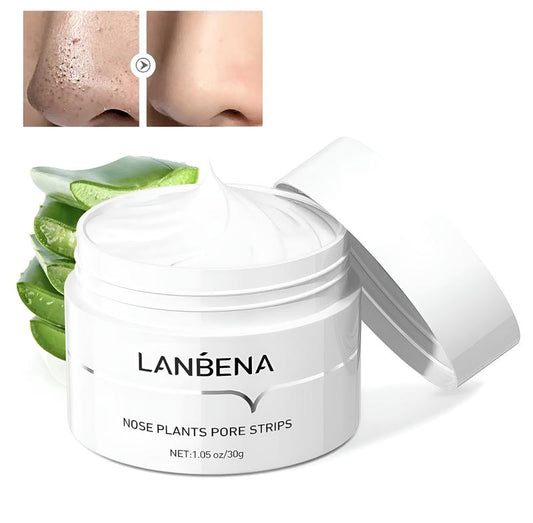 LANBENA Blackhead Remover Mask - Nose Pore Strips for Blackheads face mask, 30g Formula with 60pcs Paper - Your Ultimate Solution to Clearer Skin